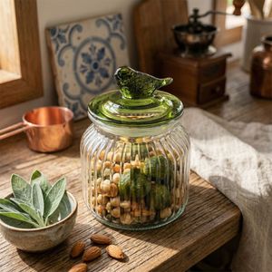 Pote_Vidro_Canelado_Passaro_Verde_600ml_Tuut -3-